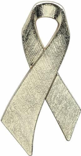 2 1/2" Gold Awareness Ribbon Plaque Mount