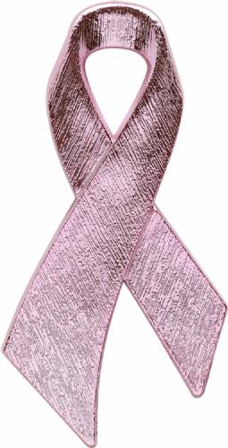 2 1/2" Pink Awareness Ribbon Plaque Mount