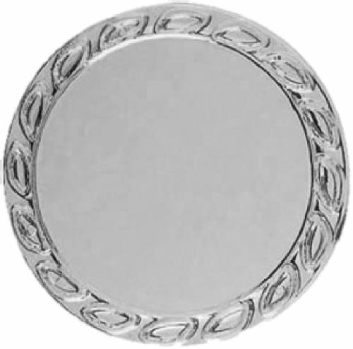 2 1/2" Silver Plaque Trim with 2" Insert Holder