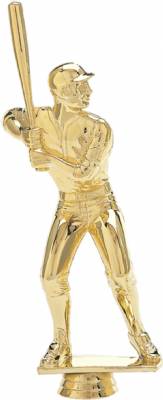 10 1/2" Baseball Batter Gold Trophy Figure