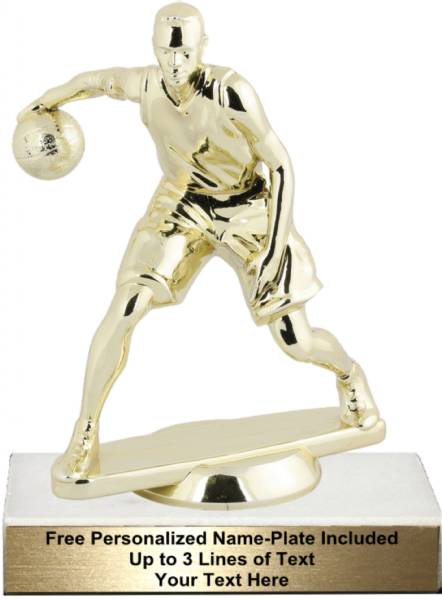 5 3/4" Gold Male Crossover Basketball Trophy Kit