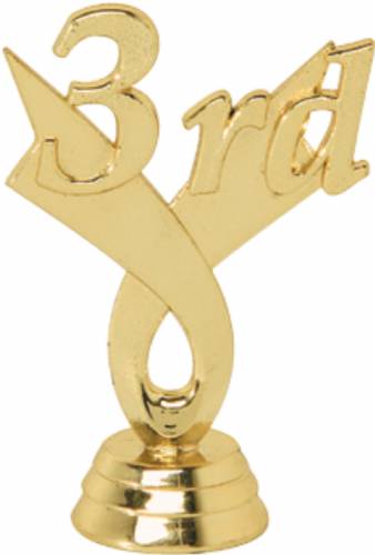 3" 3rd Place Trophy Trim Piece