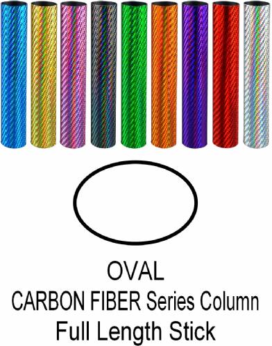 Oval Carbon Fiber Series Trophy Column Full 45" stick