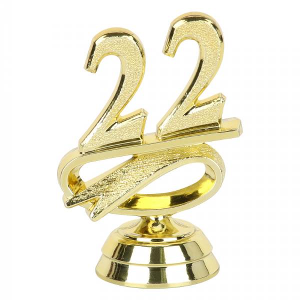 2 1/2" Gold "22" Year Date Trophy Trim Piece