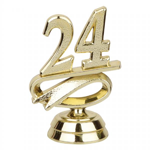2 1/2" Gold "24" Year Date Trophy Trim Piece