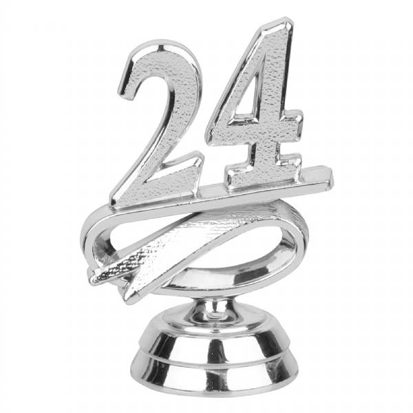 2 1/2" Silver "24" Year Date Trophy Trim Piece