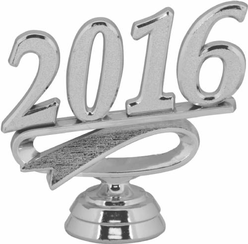 2 1/4" Silver "2016" Year Date Trophy Trim Piece