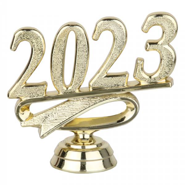 2 1/2" Gold "2023" Year Date Trophy Trim Piece