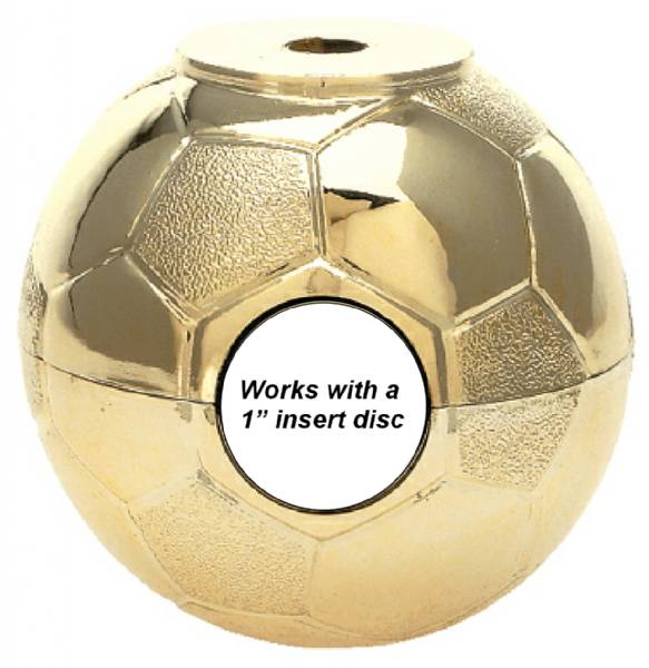 3" Soccer Ball Riser Gold #2
