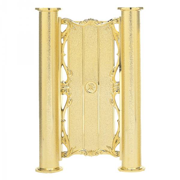 Gold 10 1/4" 2-Column Riser with Plate Holder