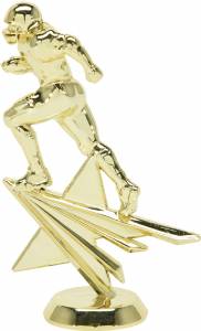 6 1/4" Football Star Series Trophy Figure Gold