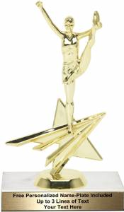 7 1/4" Cheerleader Star Series Trophy Kit