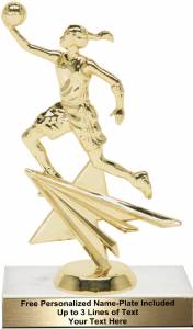 7" Basketball Female Star Series Trophy Kit