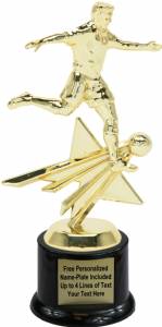 8" Soccer Male Star Series Trophy Kit with Pedestal Base