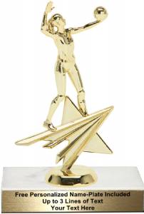 6 3/4" Volleyball Female Star Series Trophy Kit