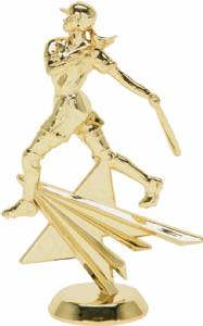 6" Female Batter Star Series Gold Trophy Figure