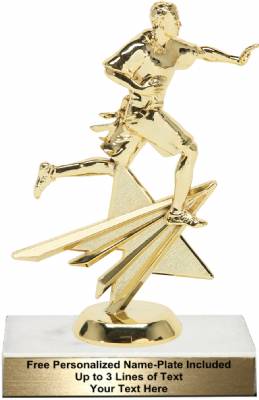 6 3/4" Flag Football Male Star Series Trophy Kit