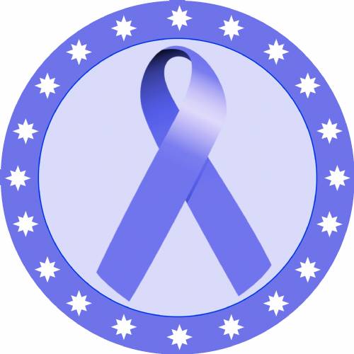 2" Lavender Awareness Ribbon Trophy Insert