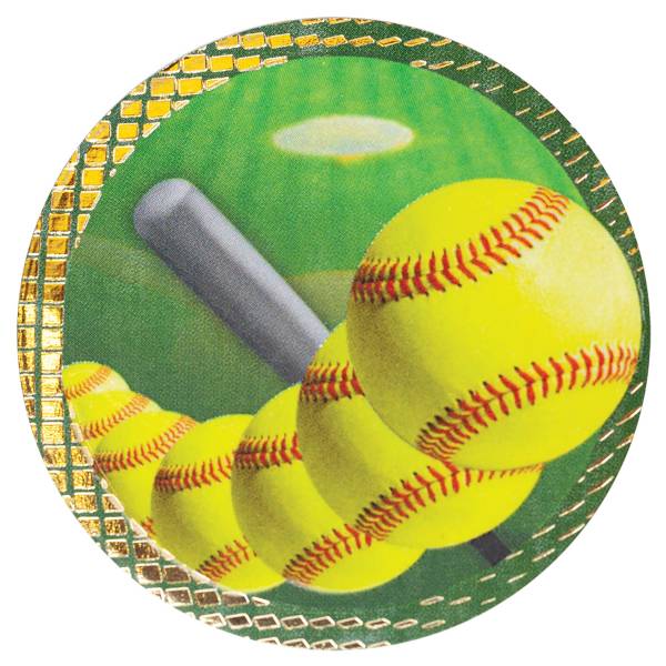 2" Dazzle Softball Trophy Insert