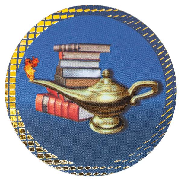 2" Dazzle Lamp of Knowledge Trophy Insert