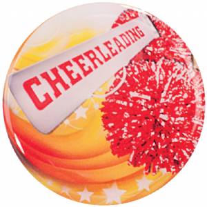 2" Cheerleader Epoxy Dome Trophy Insert