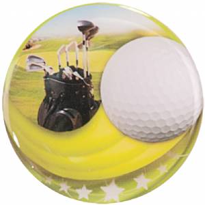 2" Golf Epoxy Dome Trophy Insert