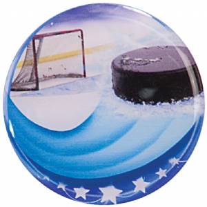 2" Hockey Epoxy Dome Trophy Insert