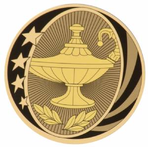 2" Lamp of Knowledge MidNite Star Series Trophy Insert