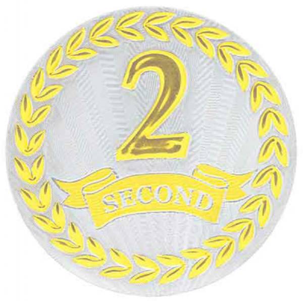 2" Metallic 2nd Place Mylar