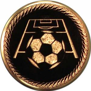 2" Soccer Metal Trophy Insert - Made in USA