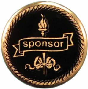 2" Sponsor Metal Trophy Insert - Made in USA