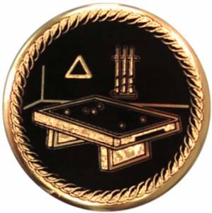 2" Billiards Metal Trophy Insert - Made in USA