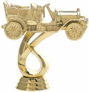 3 3/4" Antique Car Gold Trophy Figure