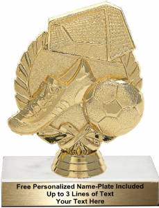 4 7/8" Wreath Soccer with Ball Trophy Kit