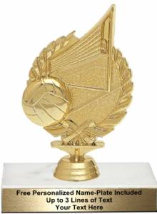 5 3/4" Wreath Series Volleyball Trophy Kit