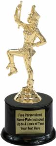 6 3/8" Majorette Trophy Kit with Pedestal Base