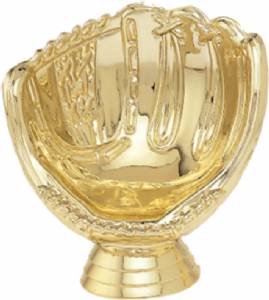 3" Baseball Holder Gold Trophy Figure