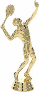 4 1/4" Tennis Male Gold Trophy Figure