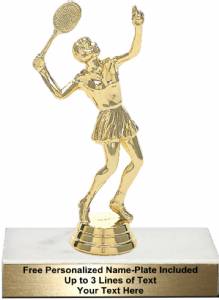 5" Tennis Female Trophy Kit