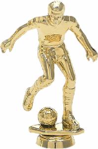 3" Soccer Male Gold Trophy Figure