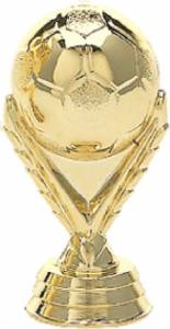 3" Soccer Ball Gold Trophy Figure