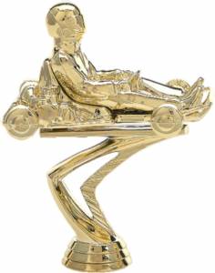 5 1/2" Go-Kart Gold Trophy Figure