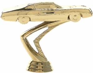 3 5/8" Stock Car Gold Trophy Figure