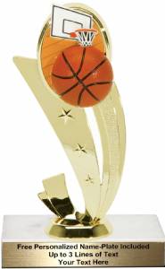 7 1/4" Sport Scene Basketball Trophy Kit