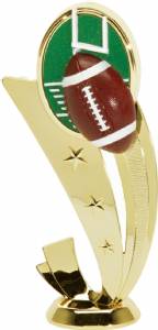 6 1/2" Sport Scene Football Trophy Figure