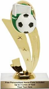 7 1/4" Sport Scene Soccer Trophy Kit