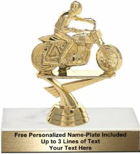4 3/4" Motorcycle Flattrack Trophy Kit