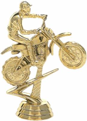 4 1/2" Dirt Bike Gold Trophy Figure