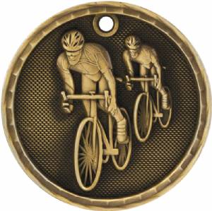2" Bicycling 3-D Award Medal #2