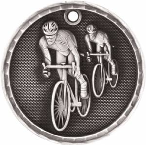 2" Bicycling 3-D Award Medal #3